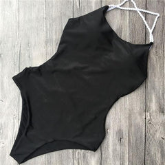 Halter Bandage One Piece Swimsuit
