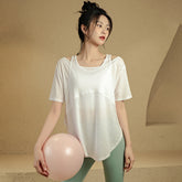 Quick-Drying Off-Shoulder Short Sleeve