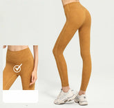 High-waisted, Slim, Nude, Comfortable, Athletic, Fitness, Running, Quick-drying, Skinny cropped pants