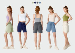 Loose casual drawstring waist cinched fitness quick-dry running shorts