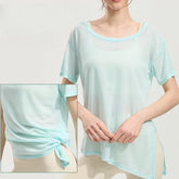 Loose cool sunscreen quick-drying clothing with side slits