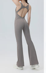Casual cut-out backless running one-piece yoga suit