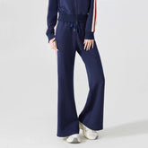 Fashionable high-waisted design sense slimming running fitness wide-leg pants