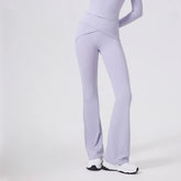 Nude tummy tucking high stretch sweatpants yoga bell bottoms