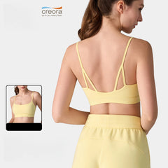 Nude antibacterial cat ears and beautiful back sports bra