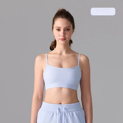 Nude antibacterial cat ears and beautiful back sports bra