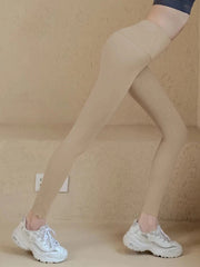 Laika nude high-waisted skinny hip-lifting trousers