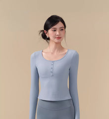 With chest pads, Wear nude and breathable fitness long sleeves