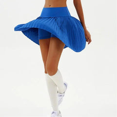 Flowing yoga pleated skirt