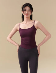 Pleated waist sports vest