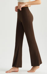 High Waisted Hip Lifting Nude Feel Antibacterial Shaping Bootcut Pants Yoga Flare Trousers