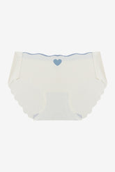 Cotton mid-rise seamless ice silk briefs