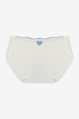 Cotton mid-rise seamless ice silk briefs
