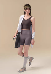 Ribbed back sports fitness vest