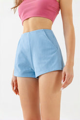 High-stretch ribbed yoga gym three-point pants