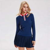 Lapel quick-drying badminton golf long sleeves