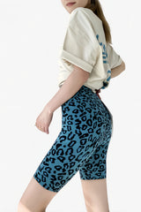 Five-point breathable leopard print shark pants