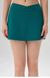 Anti-light fake two-piece tennis yoga skirt