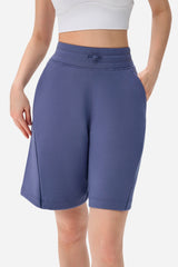 High-waisted quick-drying sports shorts