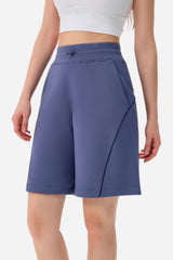 High-waisted quick-drying sports shorts