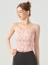Printed slimming sports bra