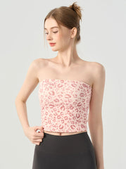 Printed slimming sports bra