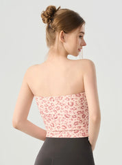 Printed slimming sports bra