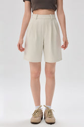 Wide-leg straight casual shorts