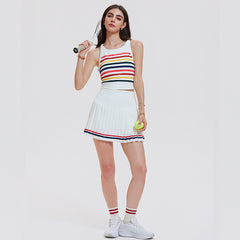 Colorful red quick-drying outdoor fitness tennis yoga sports vest