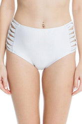 Crisscross Strappy High Waist Bikini Bottom