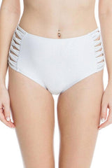 Crisscross Strappy High Waist Bikini Bottom
