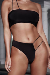 Brazilian Cut Strappy Bandeau Bikini - Two Piece Set