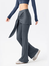 Flat flared detachable butt curtain breathable gym bell-bottoms