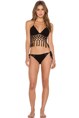 Boho Fringe Crochet Triangle Bikini - Two Piece Set