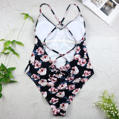 high cut thong Backless Monokini Swimsuit