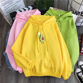 Avocado Hooded Wind Casual Sweatshirt