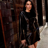 Casual Button Hip Package Jacket And Mini Skirt 2 Piece Set