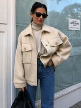 Casual Pockets Long Sleeve Jacket