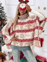 Casual Polo Neck Batwing Sleeves Loose Tunic Sweater