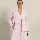 Casual Single Breasted Notched Pockets Peak Lapel Slim Fit Office Daily 3 Piece Suits