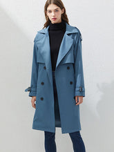 Coat Turndown Collar Long Sleeve Casual Trench Coats