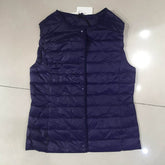 Duck Down Jacket V Collar Warm down sleeveless vest puffer