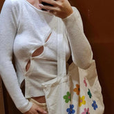 Elegant Long Sleeve Knitted Streetwear Sweater