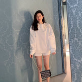 Fashion Diamonds Beading Sweet Bows Sweatshirt Hoodies Pullover