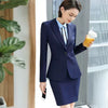 Formal Notched Slim Pant Long Sleeve Blazer 2 Piece Suit