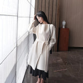 Handmade Double-Sided Cashmere Solid Color Wool Overcoat