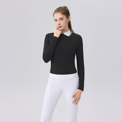 Contrasting lapels, Slimming and slimming, Retro casual long sleeves