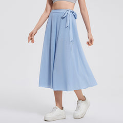 Ballet high-waisted loose-fitting strappy midi skirt