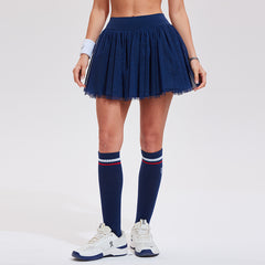Anti-light light and light breathable mesh badminton puffy skirt