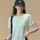New loose yoga short-sleeved cover-up